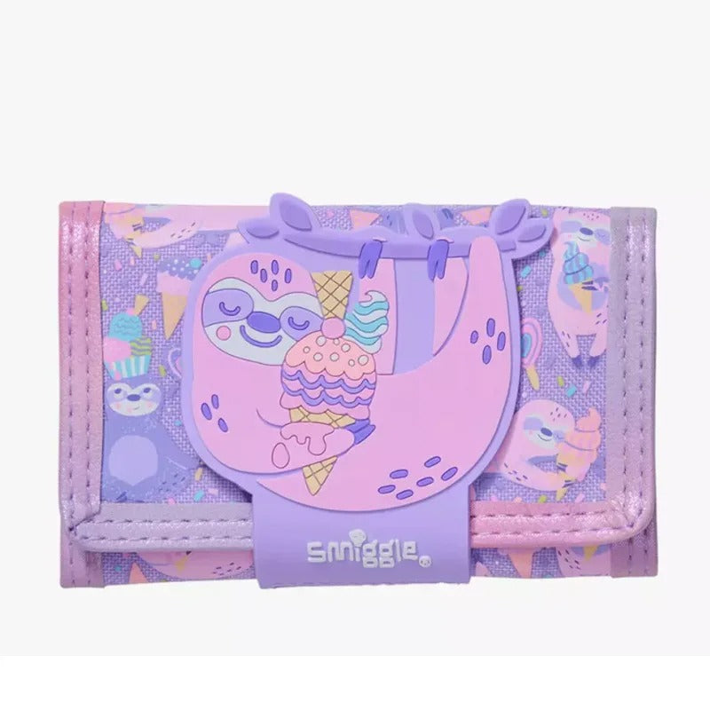 Sleepy Sloth Cartoon Backpack Set β Smiggle-Style Large School Bag with Lunch Bag, Pencil Case, Water Bottle & More for Kids