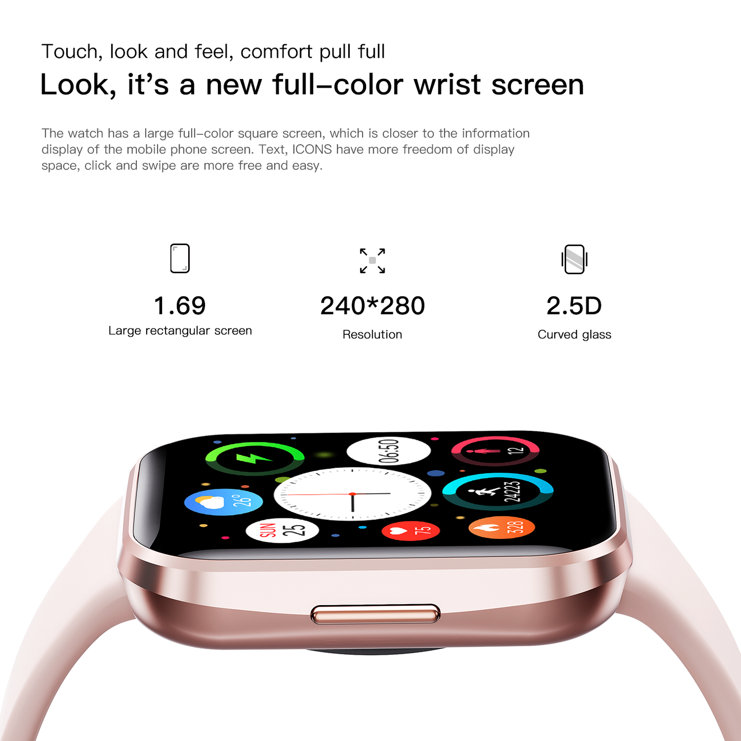 Fitness Monitor Sport Smartwatch for Women