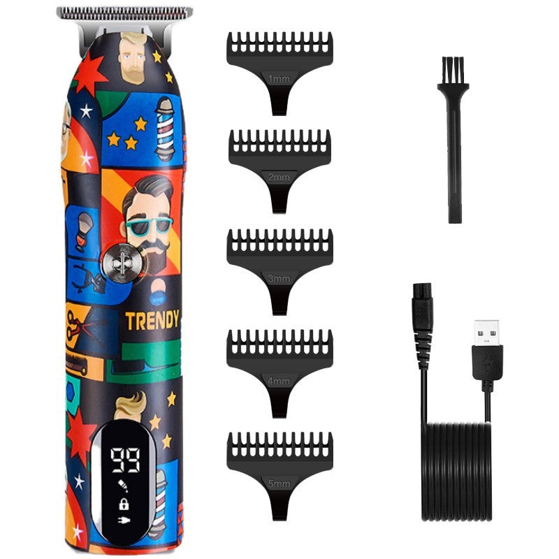 Tondeuses à cheveux et rasoir professionnels sans fil, Machine rechargeable 100-240V