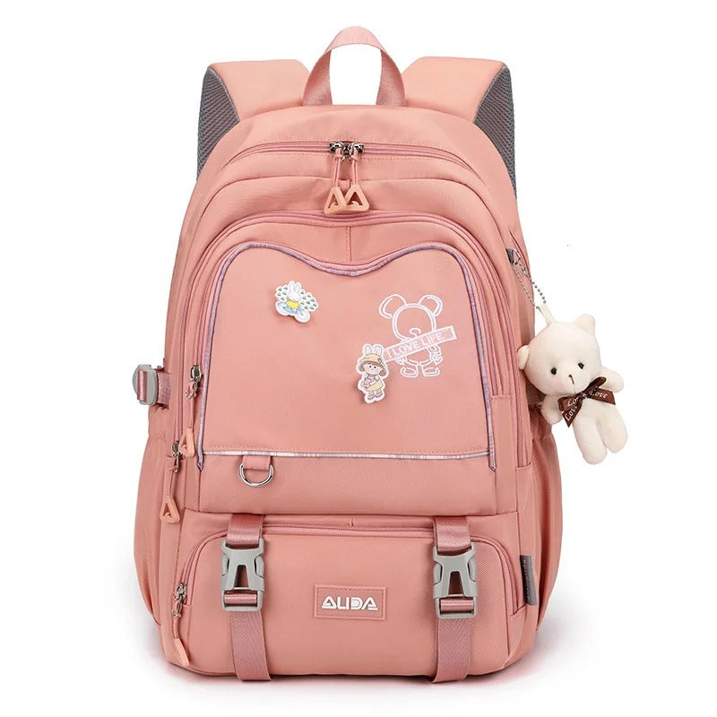 Girls Waterproof School Backpack β Large Oxford School Bag for Kids, Laptop Book Bag for High School & Travel