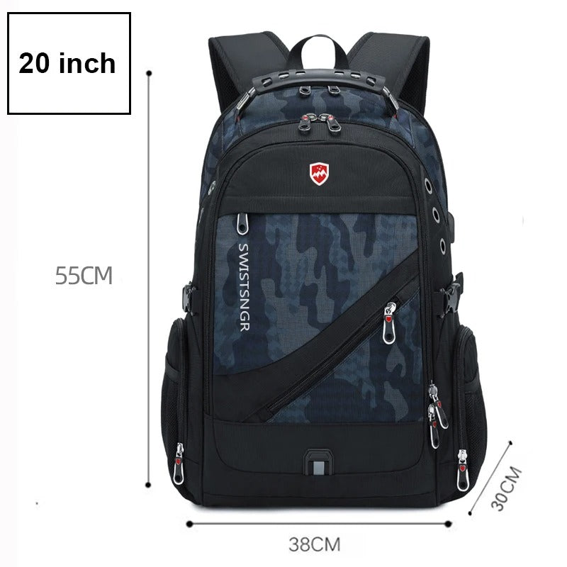 Laptop Backpack for Men & Women β Oxford Anti-Theft Travel Rucksack with USB, Large Capacity Bag