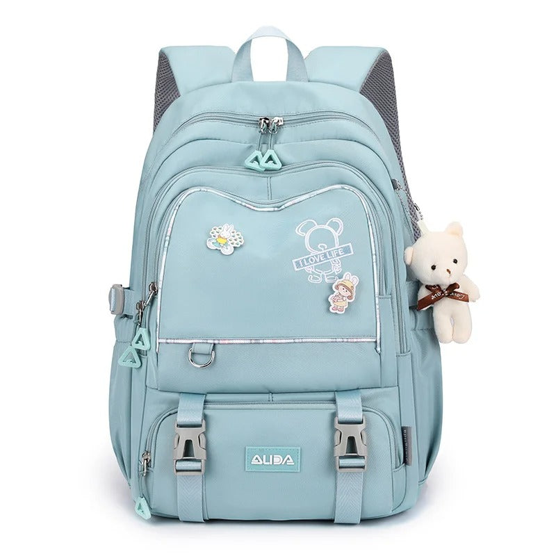 Girls Waterproof School Backpack β Large Oxford School Bag for Kids, Laptop Book Bag for High School & Travel