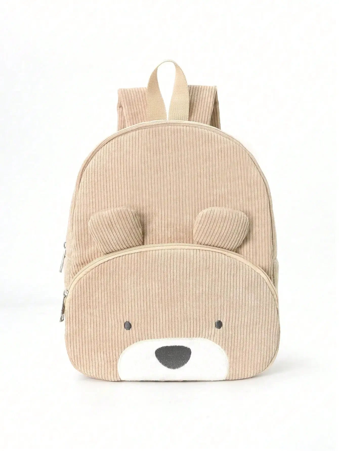 Cute Cartoon Bear Corduroy Kids Backpack – School Bag for kindergarten and elementary school Boys & Girls