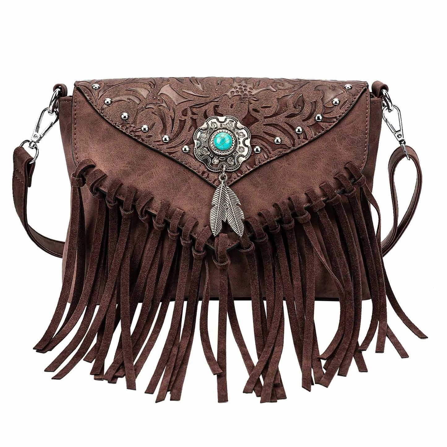 Fringe Leather Luxury Clutch