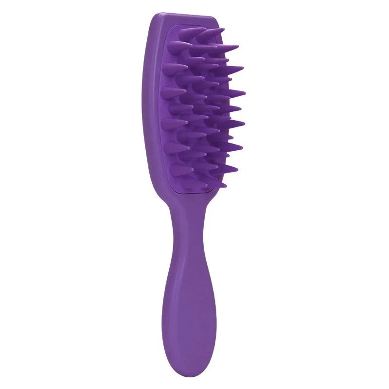 Silicone Scalp & Body Brush – Long Handle Shampoo Massager Comb