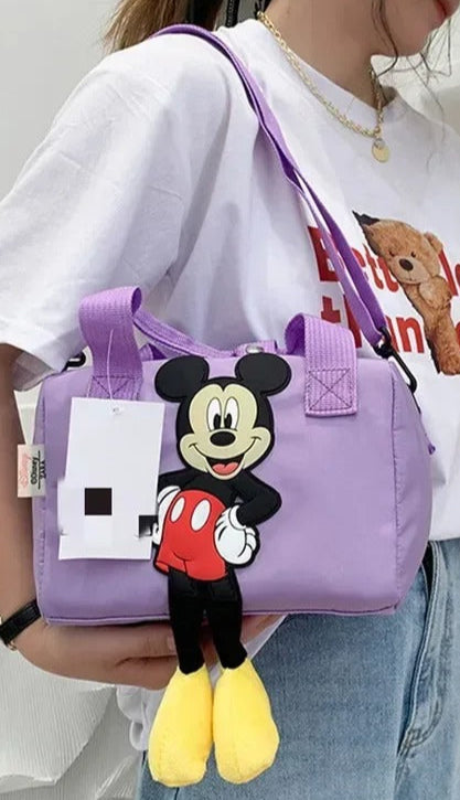Mini Shoulder Travel Bag for Teen Girls β Mickey Mouse Crossbody Handbag, Gym bag