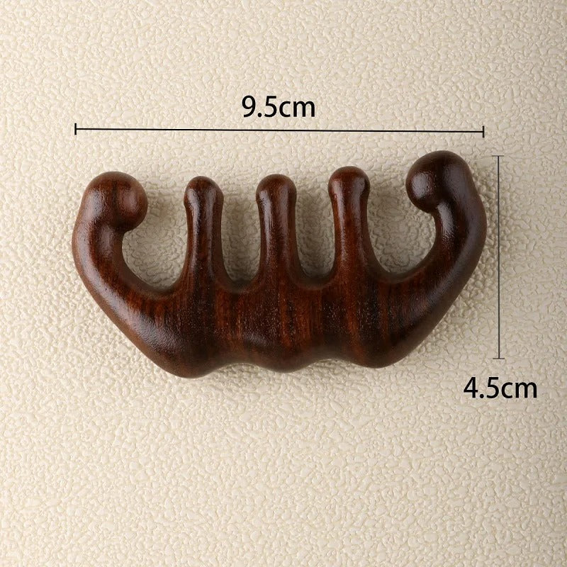 Sandalwood Wooden Scalp and Body Massage Comb – Natural Hair, Head and Body Massager