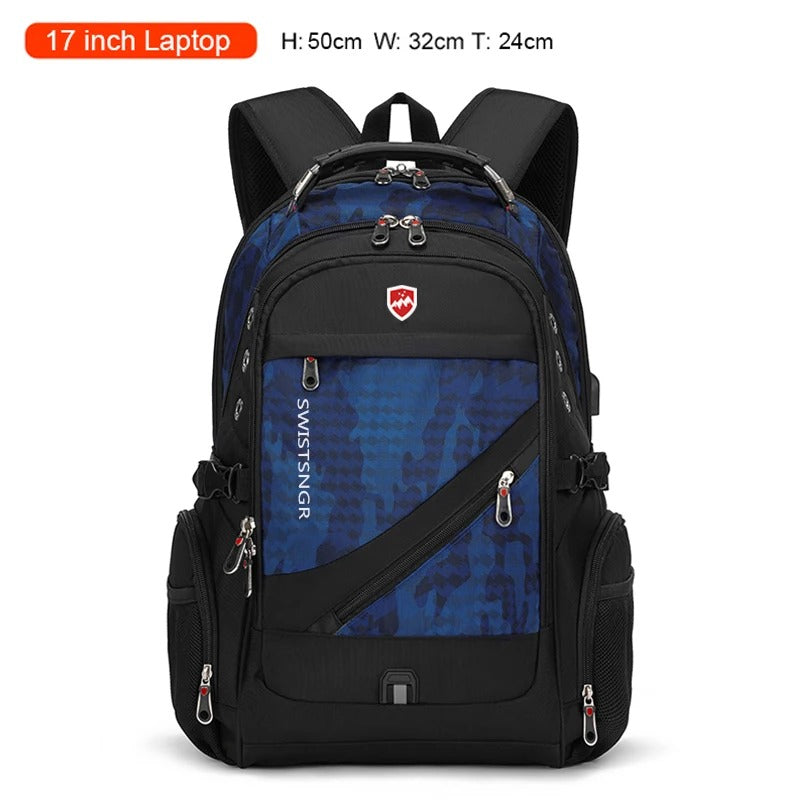 Laptop Backpack for Men & Women β Oxford Anti-Theft Travel Rucksack with USB, Large Capacity Bag