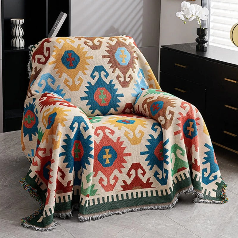 New Sofa Cover Single Size Full Coverage Slip-Resistant Sofa Towel and Cushion or Throw Blanket
