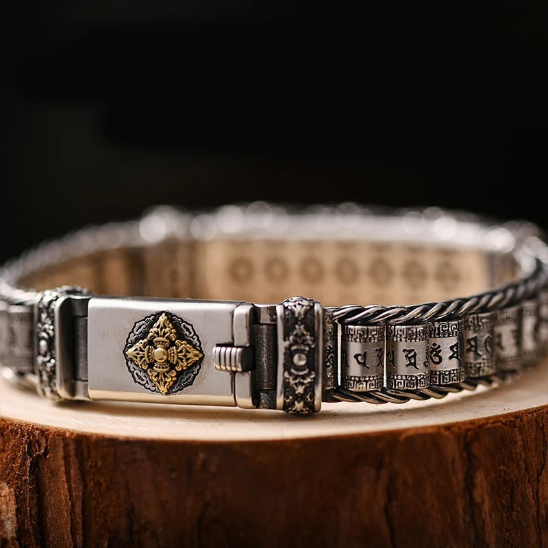 Creative Personality Style Six-character Mantra Men's Bracelet