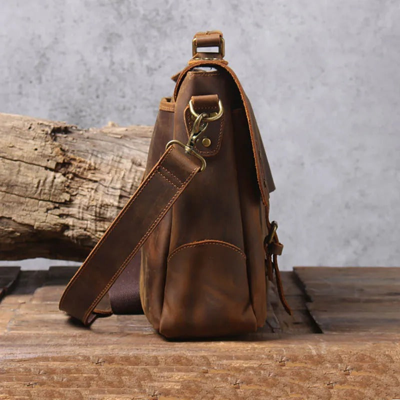 Men's Pure Leather Laptop Briefcase