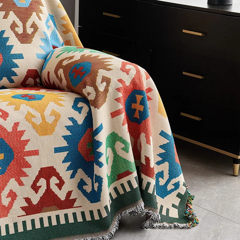 New Sofa Cover Single Size Full Coverage Slip-Resistant Sofa Towel and Cushion or Throw Blanket