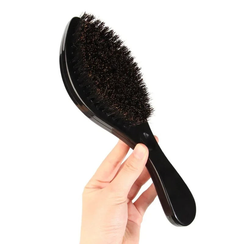 Men’s Boar Bristle Beard Brush – Grooming & Face Massage Comb