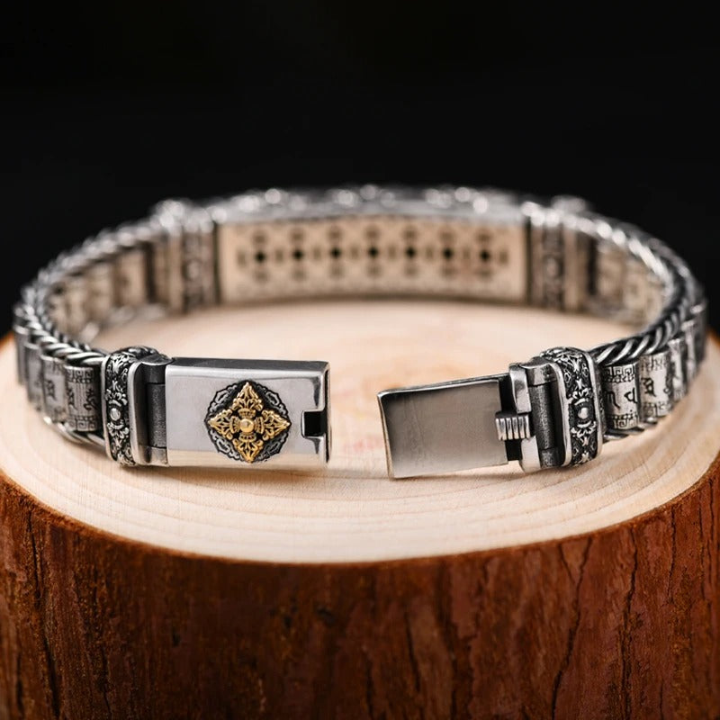 Creative Personality Style Six-character Mantra Men's Bracelet