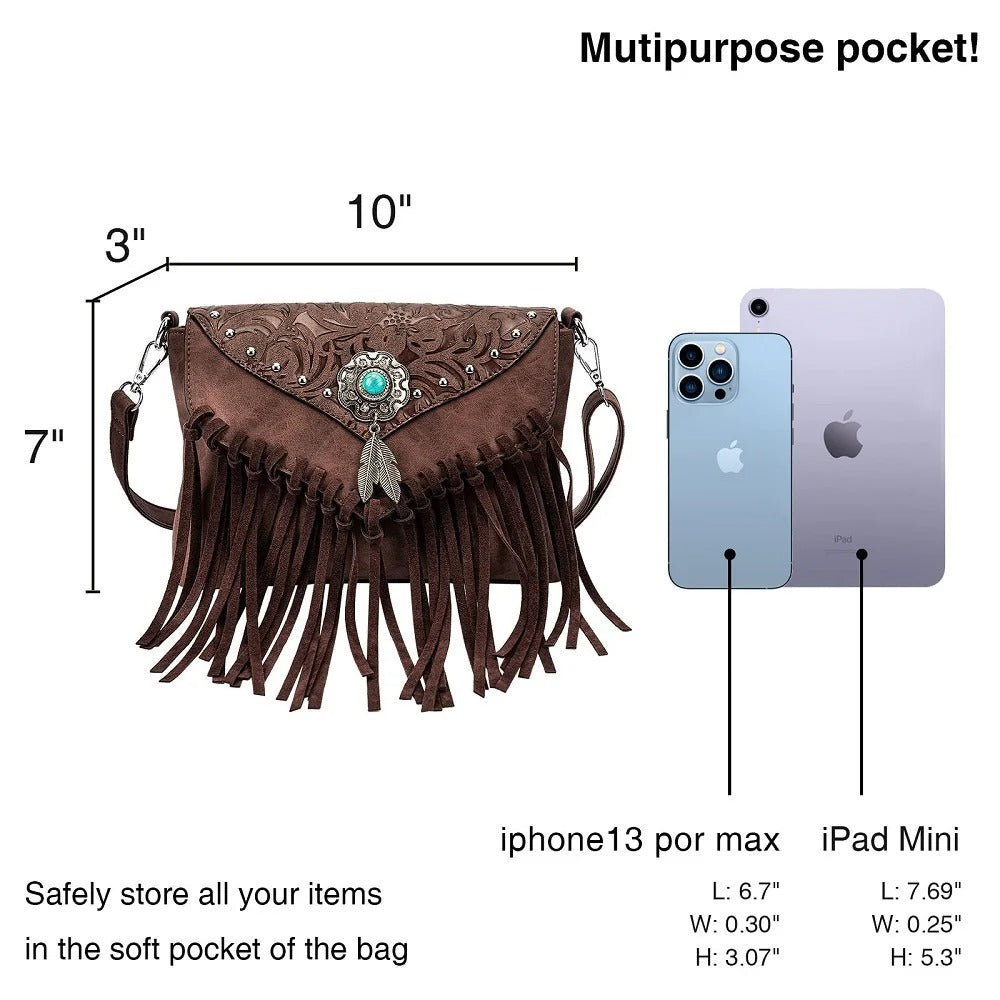 Fringe Leather Luxury Clutch