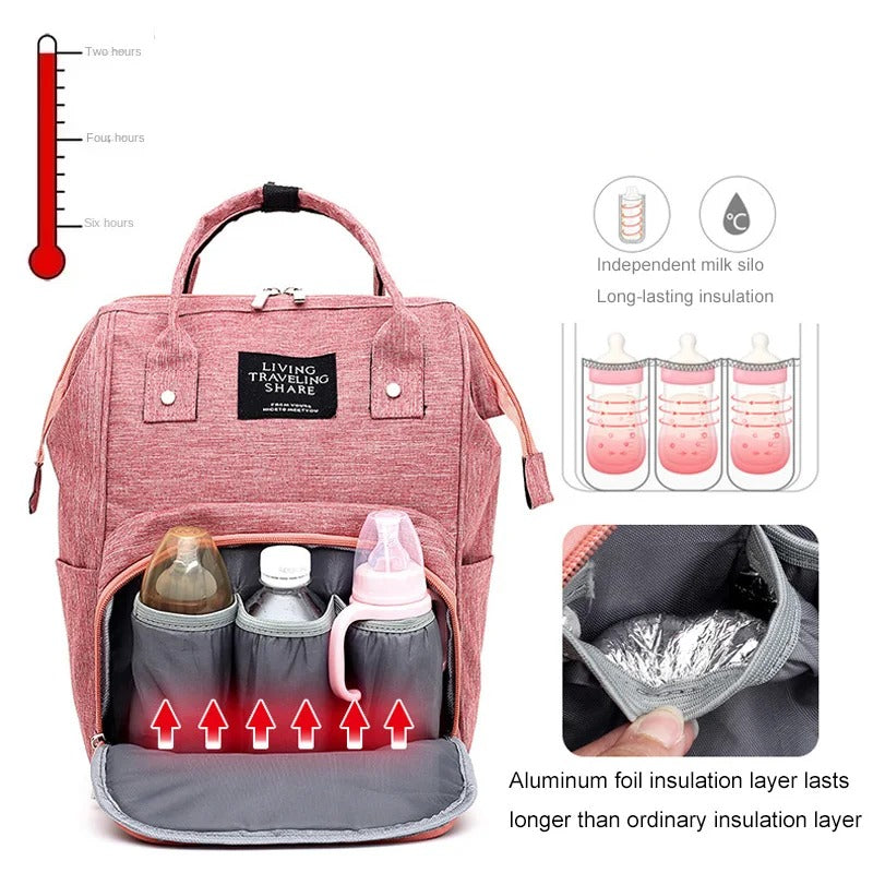 Waterproof Nappy Backpack Diaper Bag
