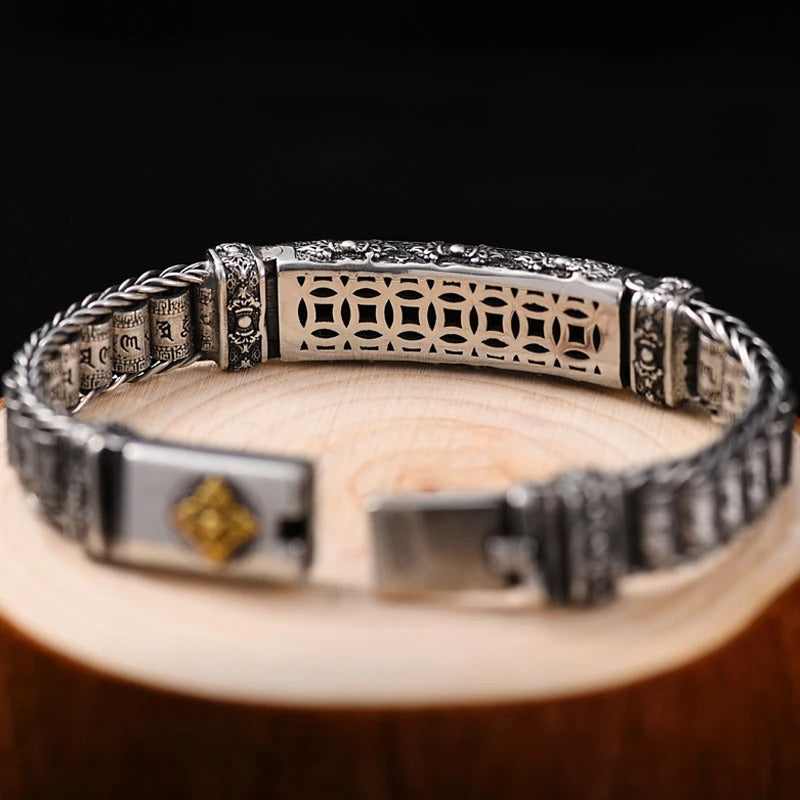 Creative Personality Style Six-character Mantra Men's Bracelet