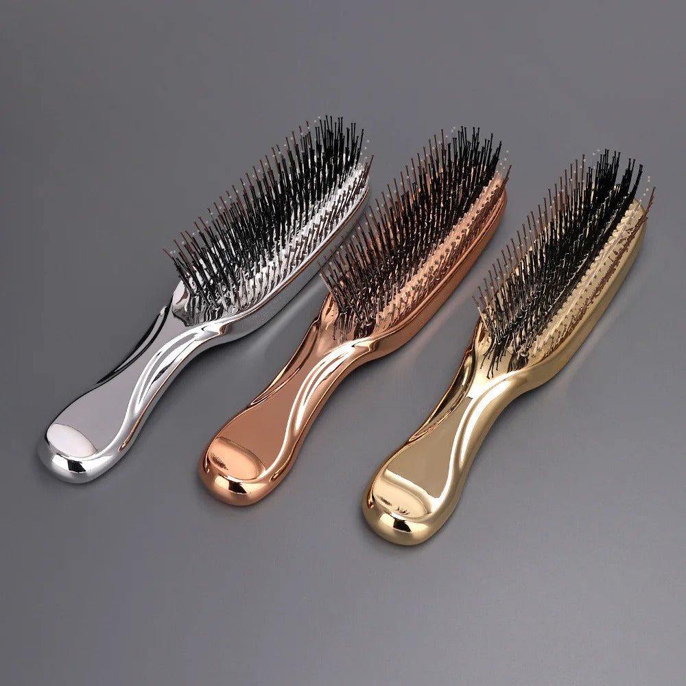Electroplated Scalp Massage Shampoo Brush – Japanese Wet Detangling Massager