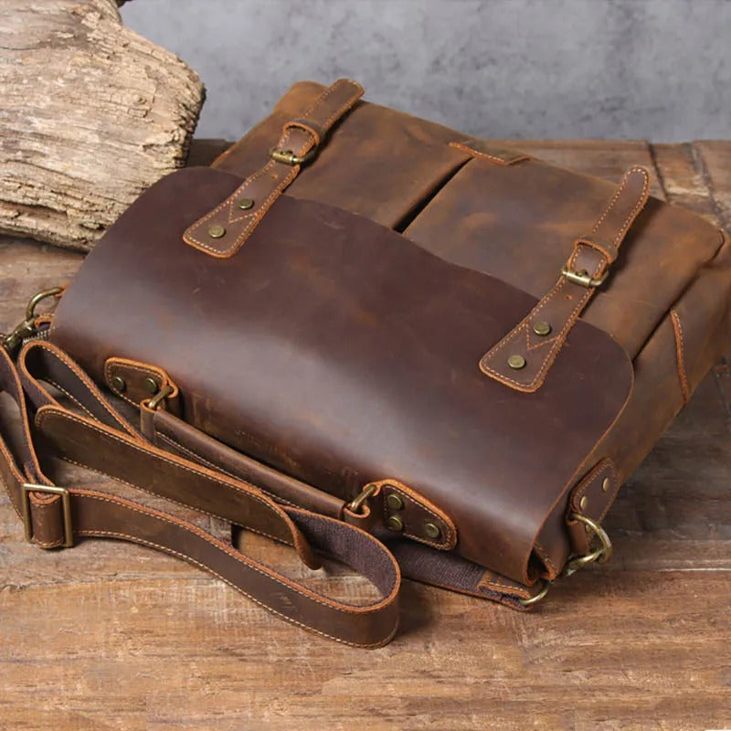 Men's Pure Leather Laptop Briefcase