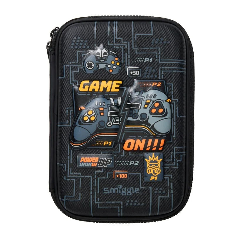 Smiggle Boys Video Game Backpack Set โ Large School Bag with Lunch Bag, Pencil Case, Wallet & Water Bottle for Primary Students
