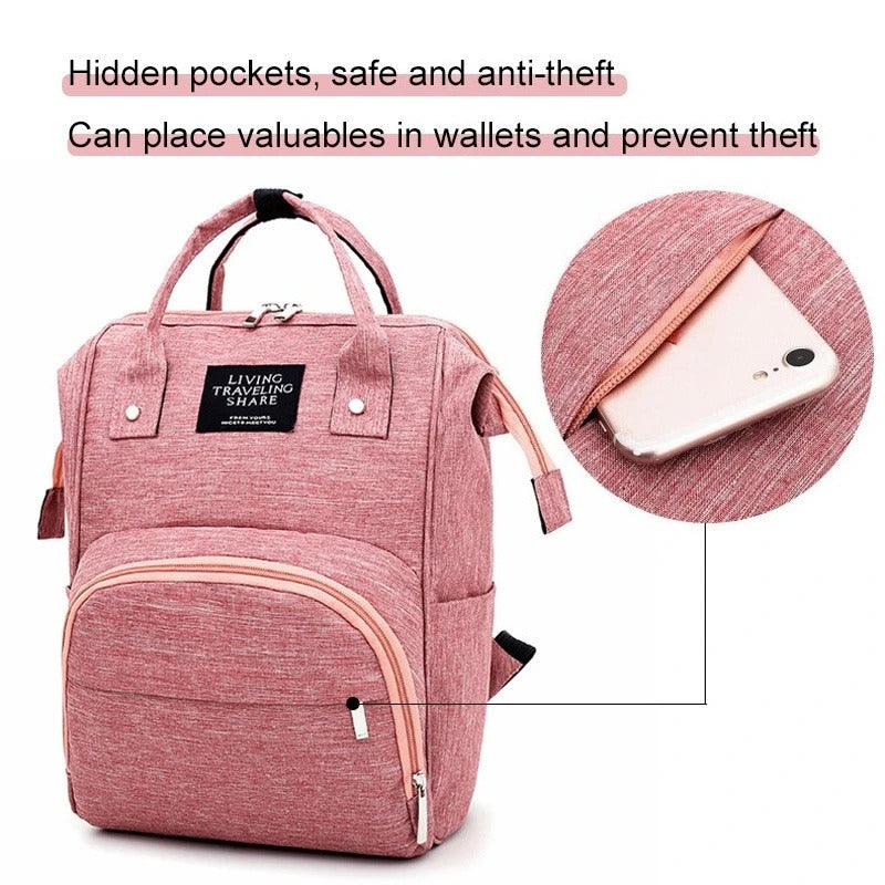 Waterproof Nappy Backpack Diaper Bag