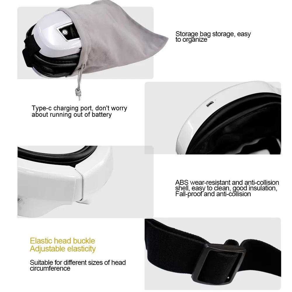 Smart Eye Massager with Heat, Vibration & Air Compression