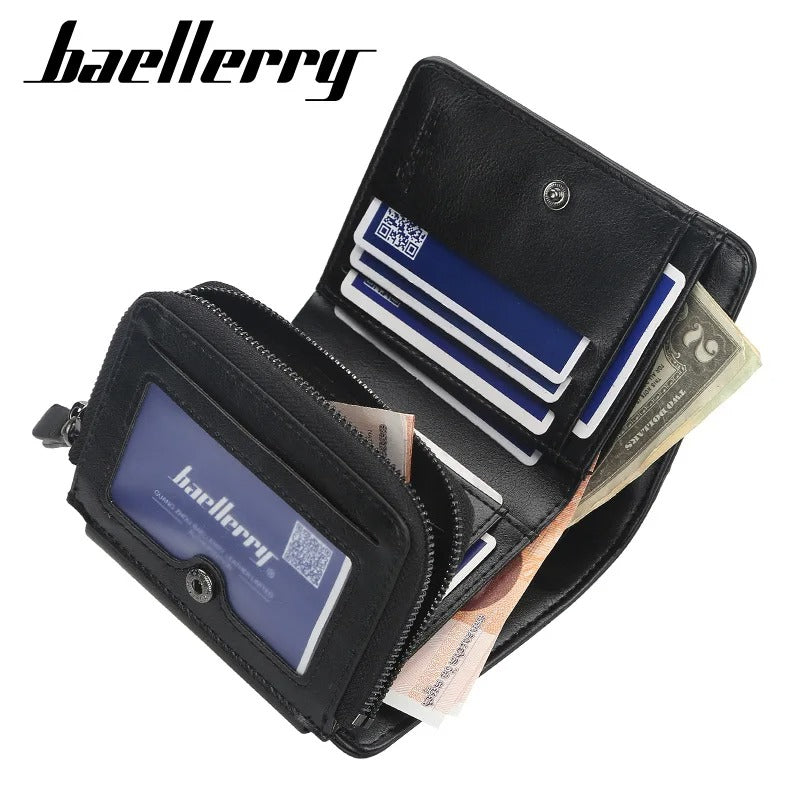 Personalized Name Men High Quality Zipper Wallets