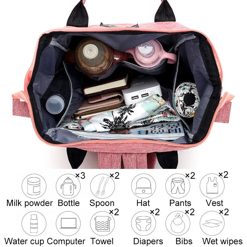 Waterproof Nappy Backpack Diaper Bag