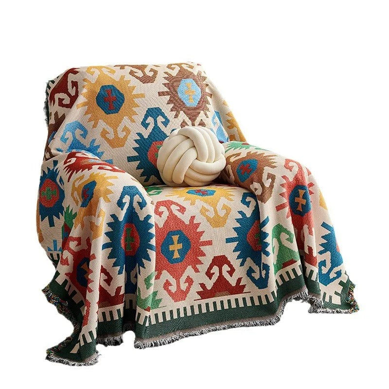 New Sofa Cover Single Size Full Coverage Slip-Resistant Sofa Towel and Cushion or Throw Blanket