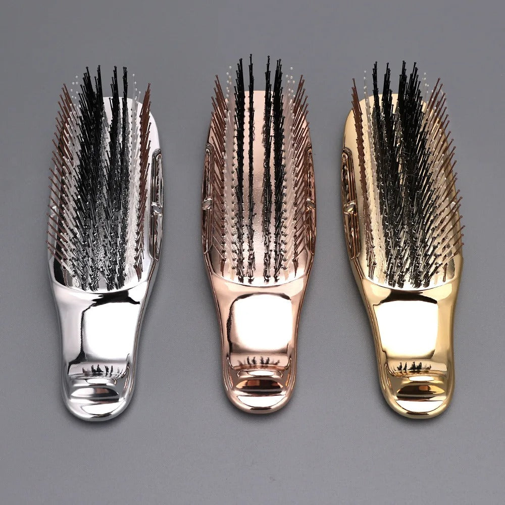 Electroplated Scalp Massage Shampoo Brush – Japanese Wet Detangling Massager