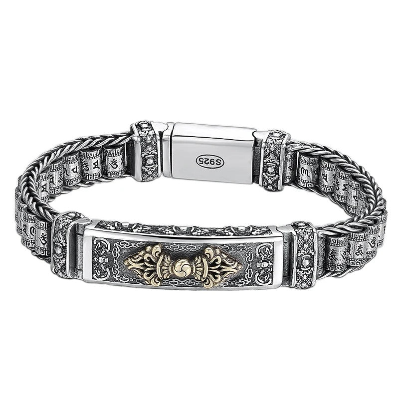 Creative Personality Style Six-character Mantra Men's Bracelet