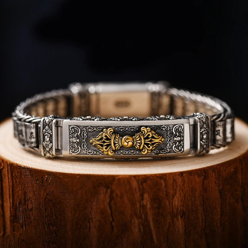 Creative Personality Style Six-character Mantra Men's Bracelet