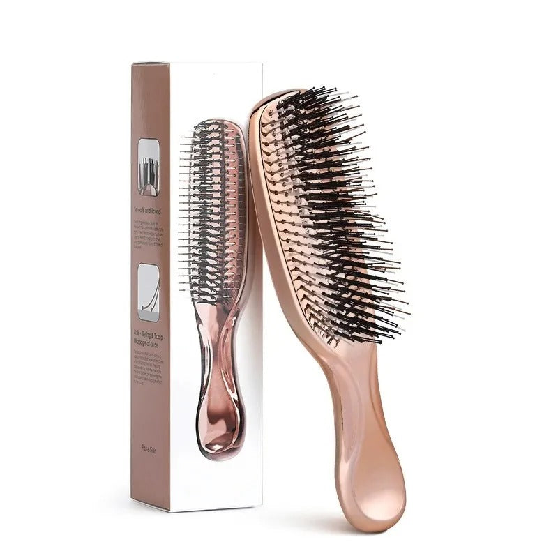 Electroplated Scalp Massage Shampoo Brush – Japanese Wet Detangling Massager
