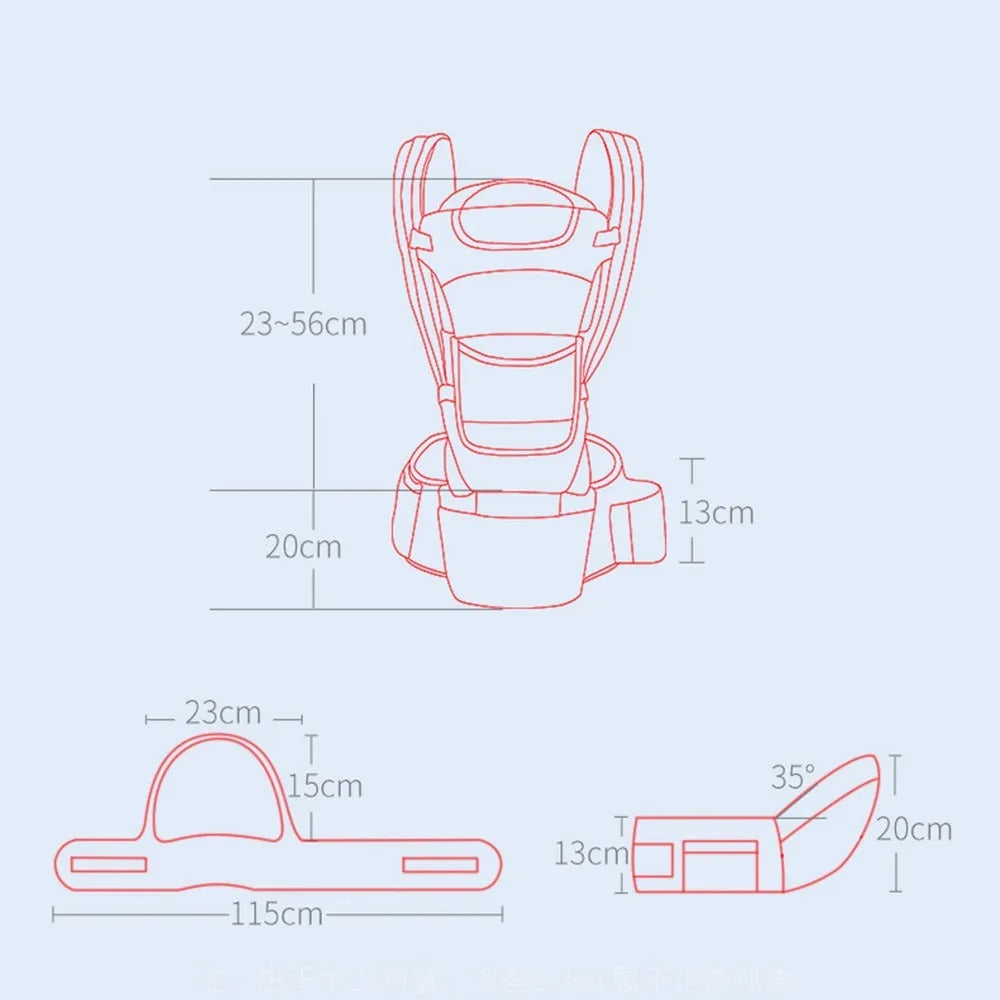 Hipseat Ergonomic Baby Carrier