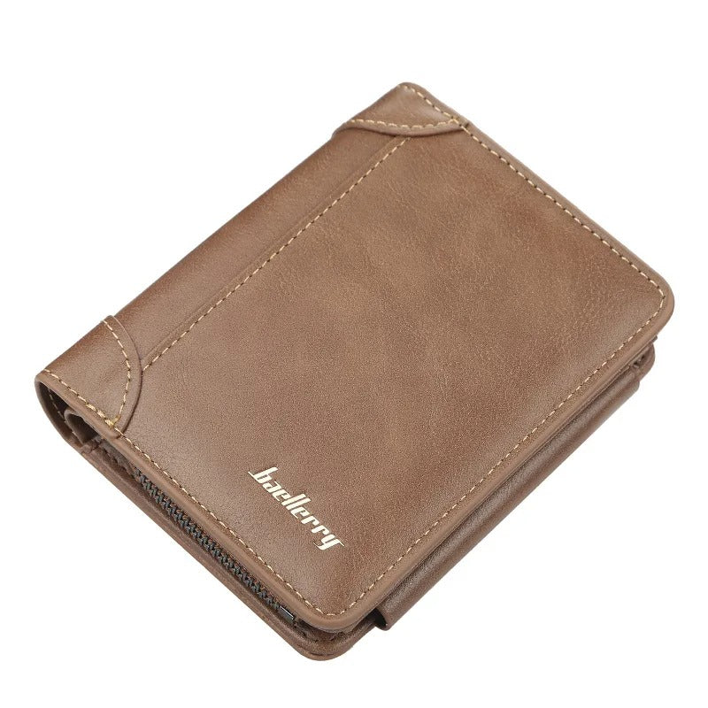 Personalized Name Men High Quality Zipper Wallets