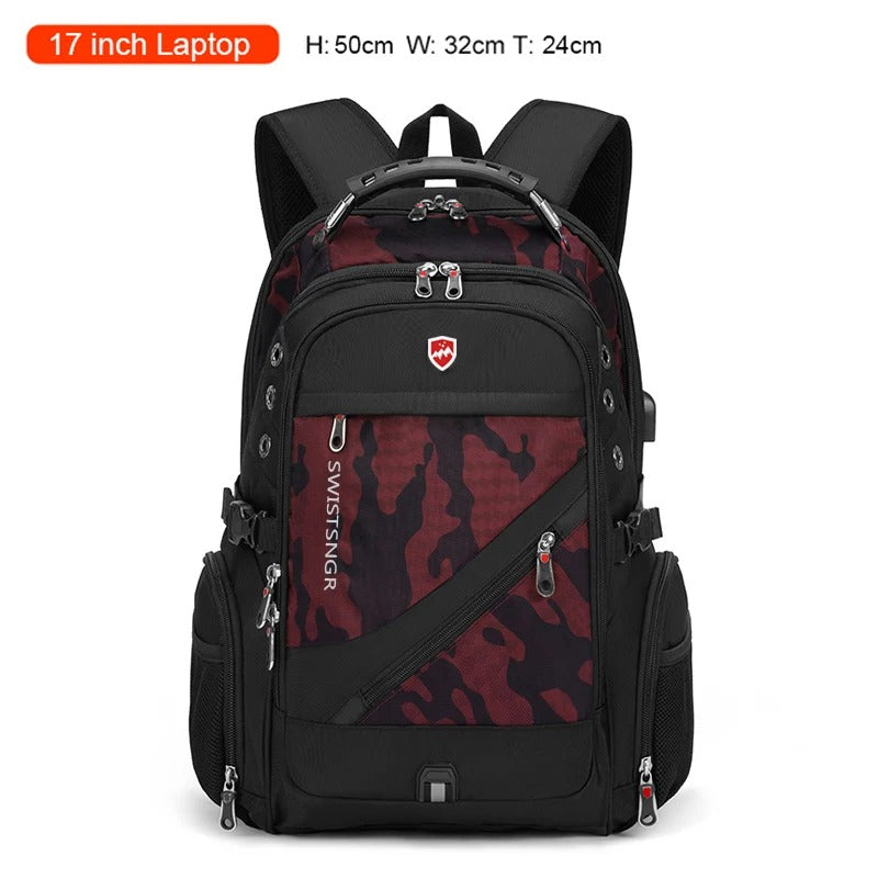 Laptop Backpack for Men & Women β Oxford Anti-Theft Travel Rucksack with USB, Large Capacity Bag