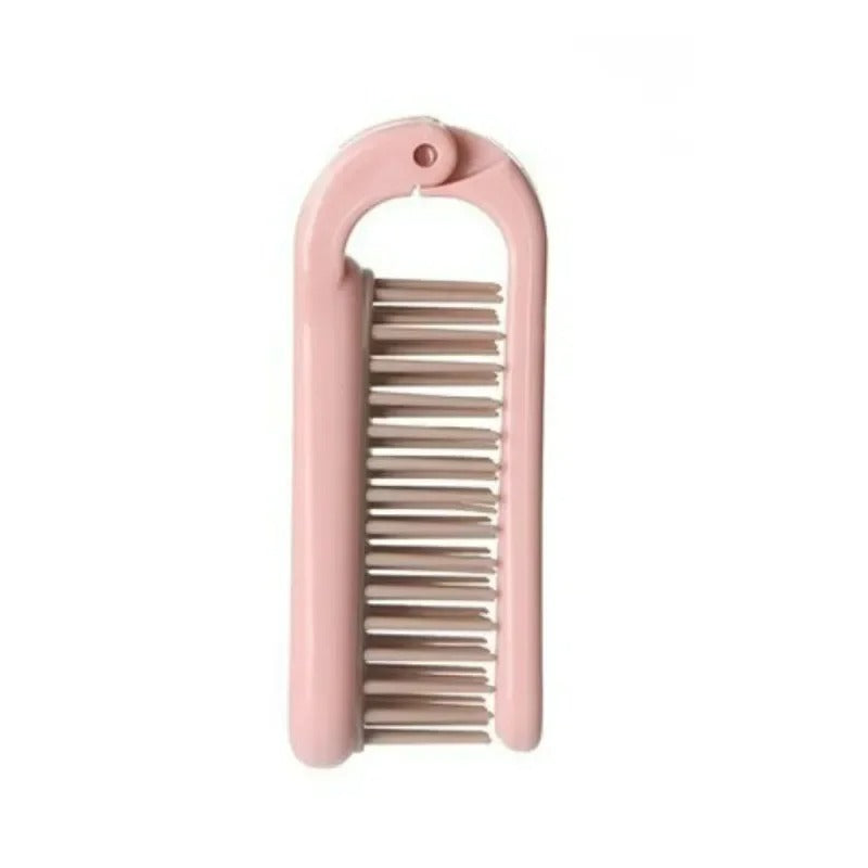 Mini Folding Hair Comb – Portable Anti-Static Massage Brush
