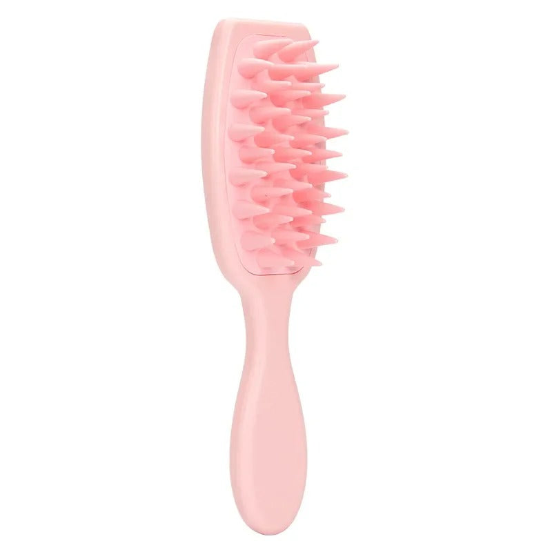Silicone Scalp & Body Brush – Long Handle Shampoo Massager Comb