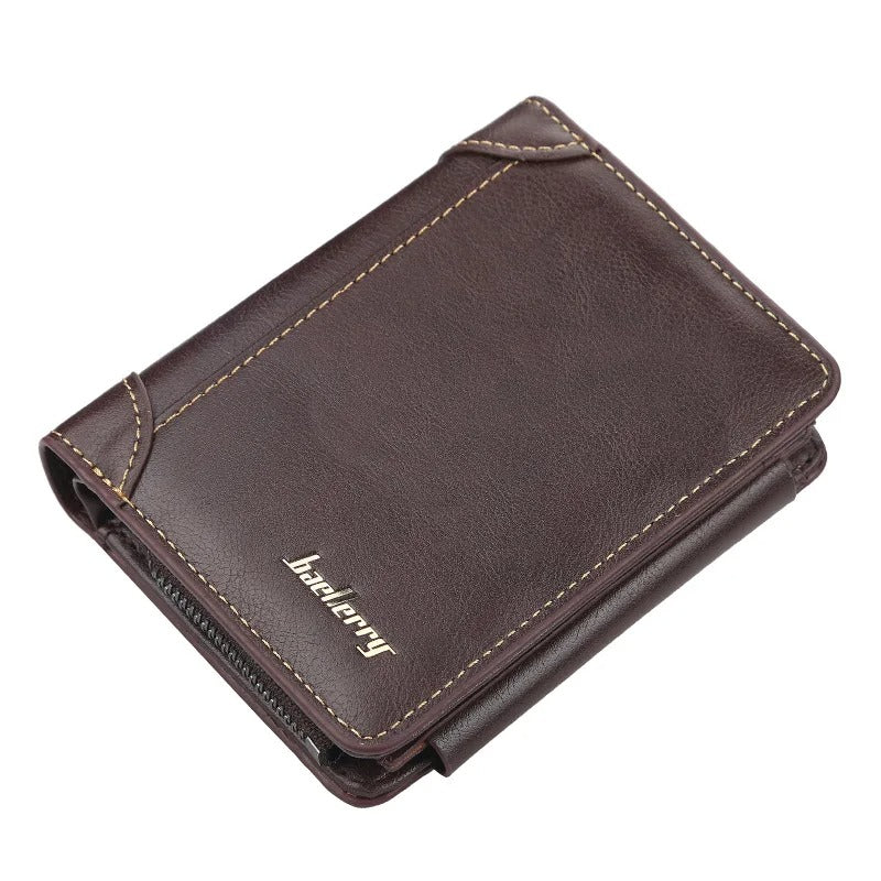 Personalized Name Men High Quality Zipper Wallets