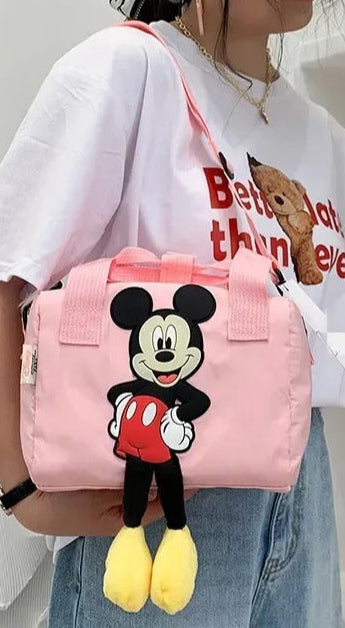 Mini Shoulder Travel Bag for Teen Girls β Mickey Mouse Crossbody Handbag, Gym bag