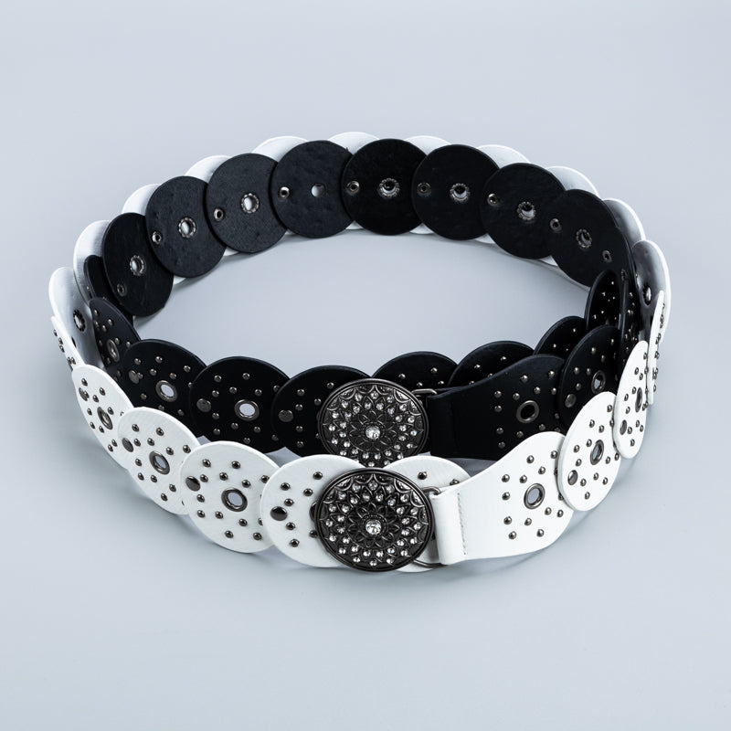 Rhinestone Buckle Waistband