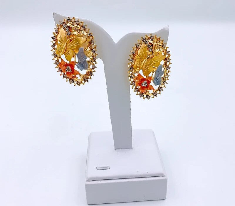 Ensemble de bijoux de fête plaqué or (4 pièces)
