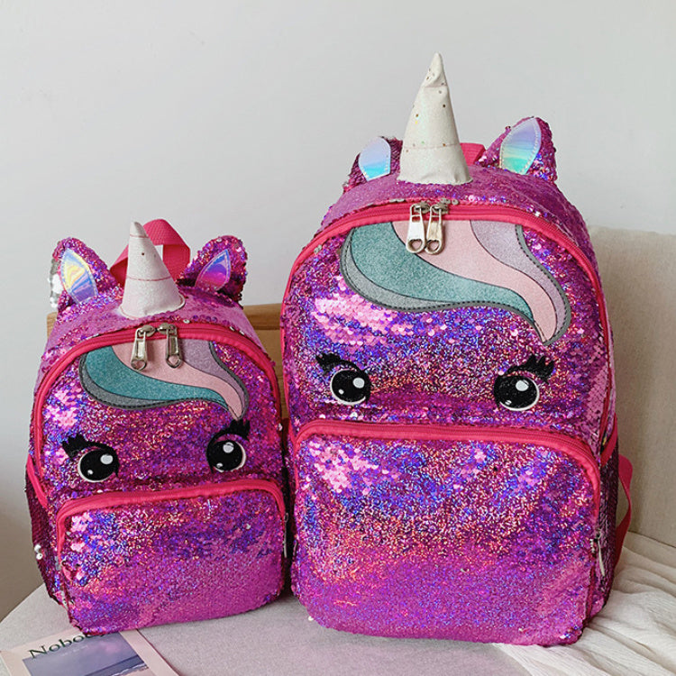Unicorn Sequin Backpack for Girls – Stylish Glitter School Bag with Soft Straps, Available in 2 Sizes & 8 Colors