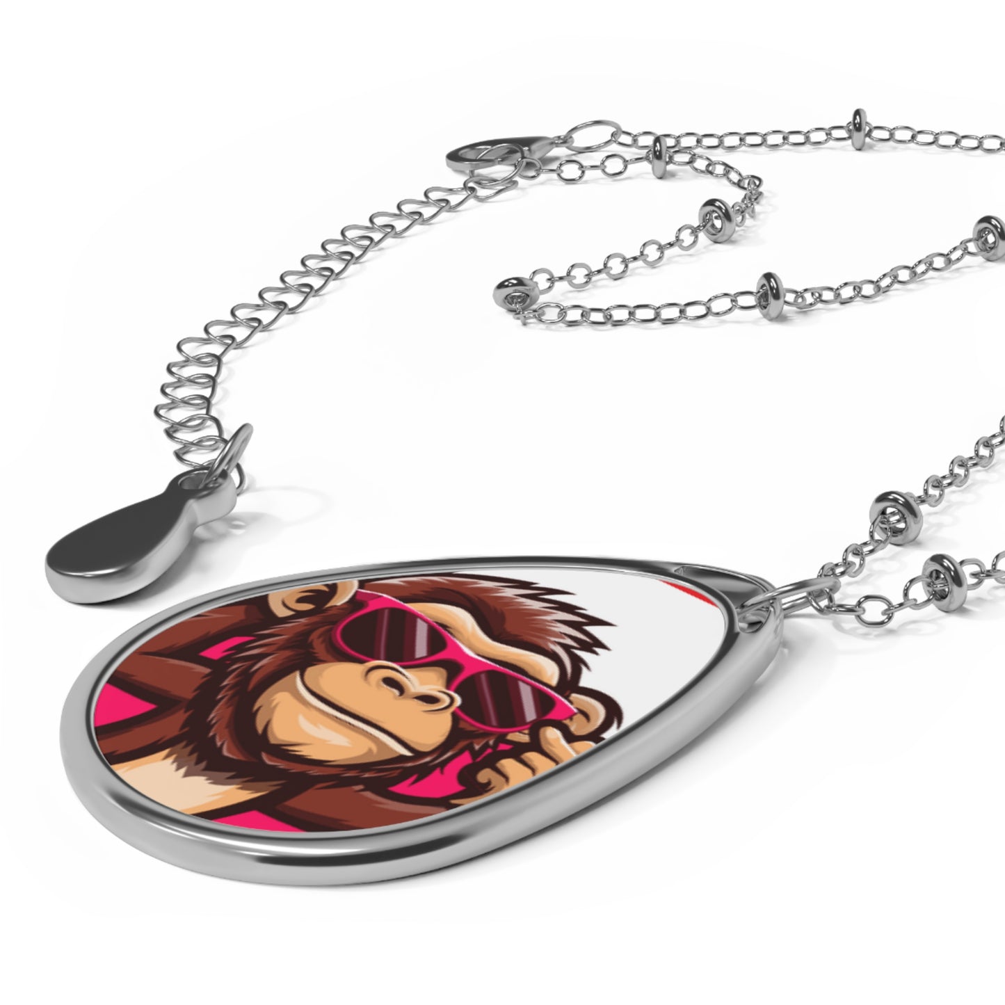 Oval Monkey  Chain Necklace