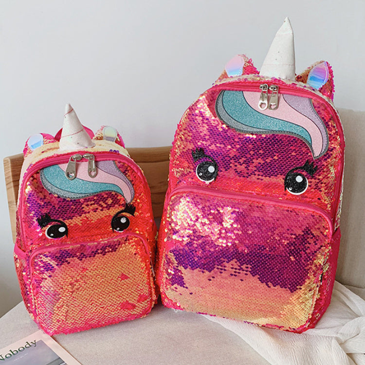 Unicorn Sequin Backpack for Girls – Stylish Glitter School Bag with Soft Straps, Available in 2 Sizes & 8 Colors
