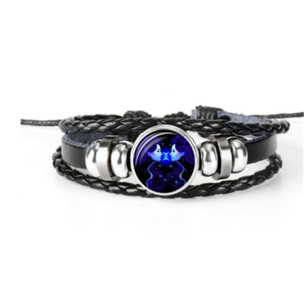 Unisex Zodiac Constellation Braided Design Bracelet.