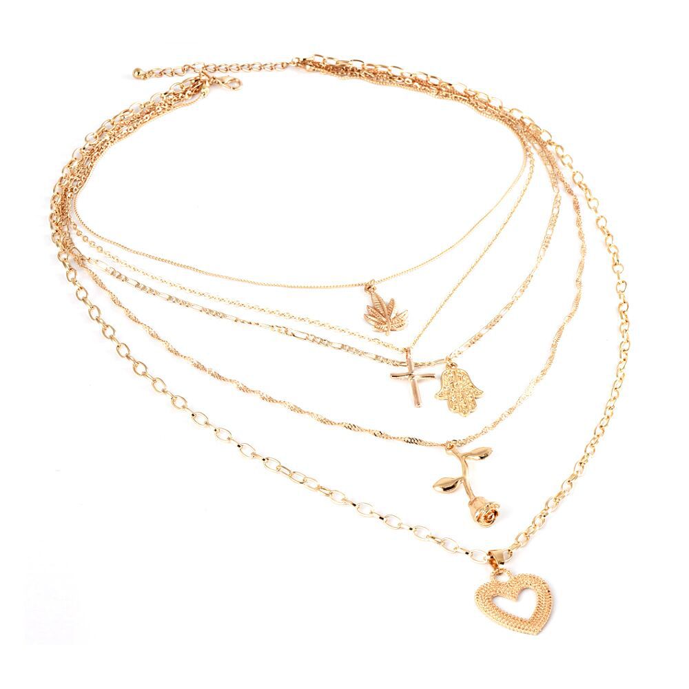 Multilayer Pendants Necklace Set