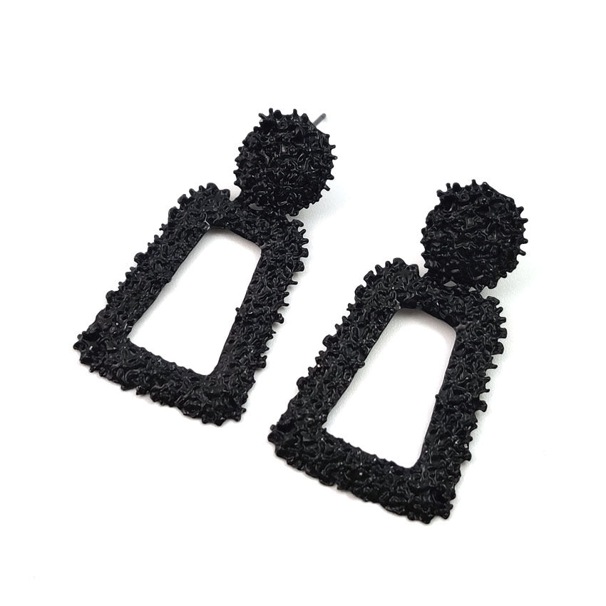 Hollow Trapezoid Earrings