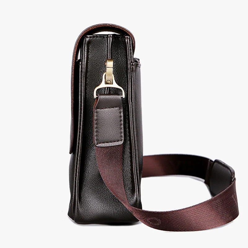 Soft Leather Polo Business Shoulder Bag