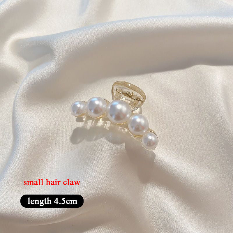 Elegant Big Pearl Hair Claws for Women